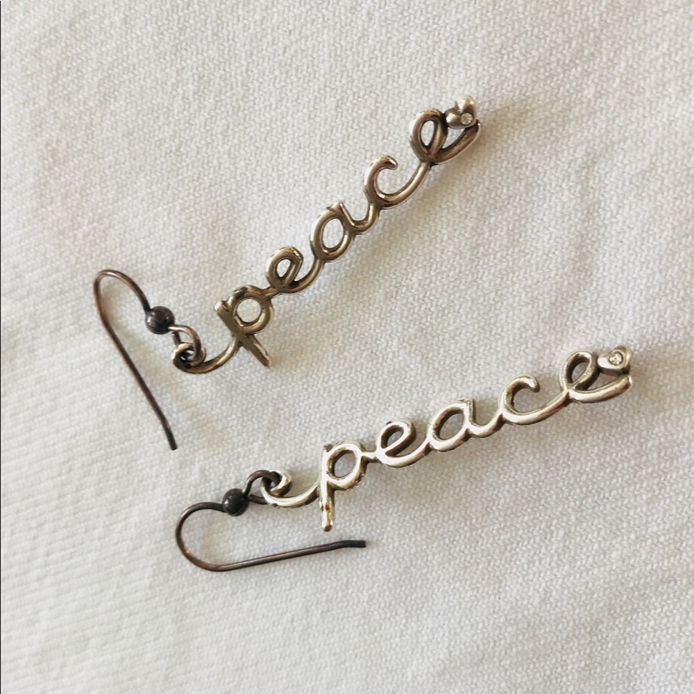 Brighton “peace” earrings - rare